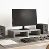 vidaXL Support de moniteur sonoma gris 50x27x10 cm bois d'ing&eacute;nierie