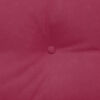 vidaXL Coussin de Dos Bordeaux 160 x 24 x 50 cm Velours