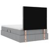 vidaXL Lit avec rangement et matelas Gris clair 120 x 200 cm Polyester