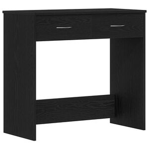 vidaXL Bureau Ch&ecirc;ne noir Bois d'ing&eacute;nierie 80 x 40 x 75 cm