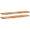 vidaXL &Eacute;tag&egrave;res flottantes 2 pcs 140x30x4 cm acacia massif &agrave; l'huile