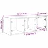 vidaXL Meuble mural Ch&ecirc;ne artisanal 102 x 37 x 35 cm Bois d'ing&eacute;nierie