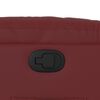 vidaXL Fauteuil inclinable Rouge bordeaux Similicuir