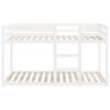 vidaXL Lit superpos&eacute; sans matelas blanc 90x190 cm bois de pin massif