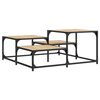 vidaXL Table basse ch&ecirc;ne sonoma 87,5x87,5x40 cm bois d'ing&eacute;nierie