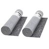 vidaXL B&acirc;che de protection contre peinture 2 pcs 50 m 280 g/m&sup2; Gris