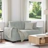 vidaXL Canap&eacute; causeuse gris clair 120 cm velours