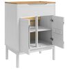 vidaXL Meuble sous Lavabo de Salle de Bain FLORO Blanc 60 x 40 x 80 cm