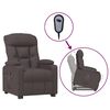 vidaXL Fauteuil Marron fonc&eacute; Tissu