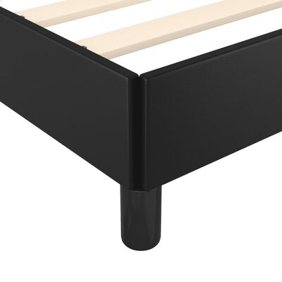 vidaXL Cadre de lit sans matelas noir 90x190 cm similicuir