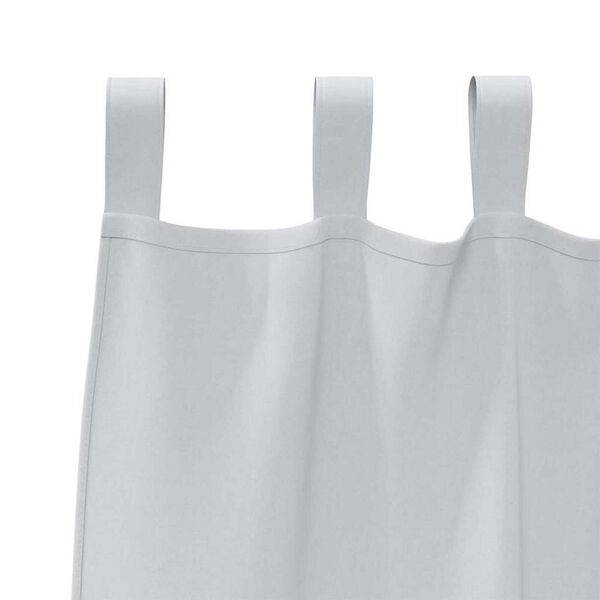 vidaXL Rideaux occultants avec anneaux 2 pcs Gris p&acirc;le 175 x 140 cm