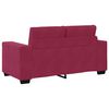 vidaXL Ensemble de Canap&eacute;s 3 pcs Rouge Vent 221 x 80 x 80 cm Velours