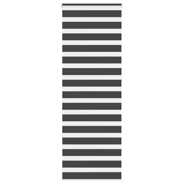 vidaXL Store z&egrave;bre noir 85x230 cm largeur du tissu 80,9 cm polyester
