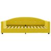 vidaXL Lit de jour avec matelas jaune 80x200 cm velours