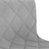 vidaXL Chaises pivotantes &agrave; manger lot de 2 Gris clair Velours