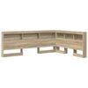 vidaXL T&ecirc;te de lit de rangement Ch&ecirc;ne Sonoma Bois d'ing&eacute;nierie