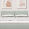vidaXL T&ecirc;te de lit LED Gris clair 144 cm Cuir synth&eacute;tique