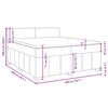 vidaXL Sommier &agrave; lattes de lit avec matelas Gris clair 200x200cm Tissu