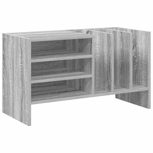 vidaXL Meuble &agrave; vinyles Gris Sonoma 78,5 x 35 x 45 cm