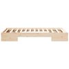 vidaXL Cadre de lit sur&eacute;lev&eacute; Marron 90 x 200 cm Bois massif en pin