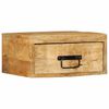 vidaXL Tables de chevet murales 2 pcs bois de manguier massif brut