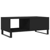 vidaXL Table basse Noir 90x50x36,5 cm Bois d'ing&eacute;nierie