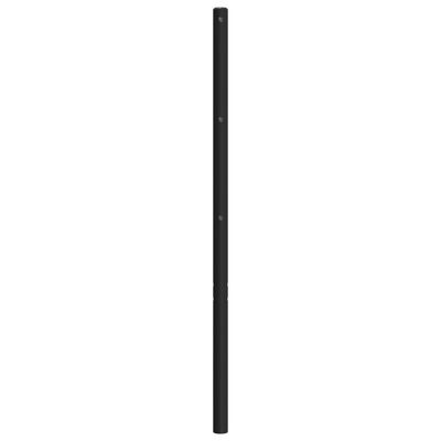 vidaXL Tête de lit métal noir 75 cm