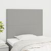 vidaXL Tête de lit Gris clair 80x5x118/128 cm Tissu