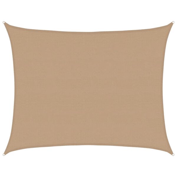 vidaXL Voile d'ombrage 160 g/m&sup2; Taupe 6x8 m PEHD