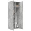 vidaXL Buffet haut gris b&eacute;ton 70x42,5x185 cm bois d'ing&eacute;nierie