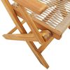 vidaXL Ensemble de bistro 3 pcs beige polypropyl&egrave;ne et bois massif