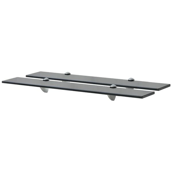 vidaXL &Eacute;tag&egrave;res murales 2 pcs Verre 70 x 20 cm 8 mm