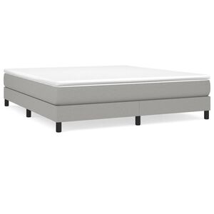 vidaXL Cadre de lit gris clair 180x200 cm tissu