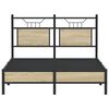 vidaXL Cadre de lit sans matelas ch&ecirc;ne sonoma 120x190 cm