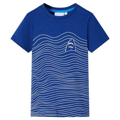 T-shirt pour enfants bleu foncé 140