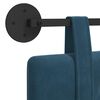 vidaXL T&ecirc;te de lit suspendue Montage mural Bleu 90 x 55 x 5 cm Velours