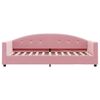 vidaXL Lit de jour avec matelas rose 80x200 cm velours