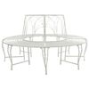 vidaXL Banc d'Arbre 8-Nombre de places &Oslash; 160 x 89 cm Acier