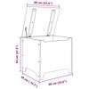 vidaXL Bo&icirc;te de rangement avec couvercle RANA bois massif de pin