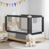 vidaXL Barri&egrave;re de s&eacute;curit&eacute; de lit d'enfant Gris fonc&eacute; 150x25 cm Tissu
