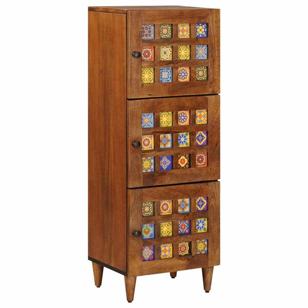 vidaXL Haut Armoire Noyer 40 x 33,5 x 110 cm Bois de mangue massif