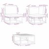 vidaXL Ensemble de canap&eacute; de jardin avec coussin 13 pcs Noir Aluminium