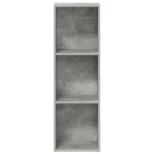 vidaXL Bibliothèque/Meuble TV Gris béton 36x30x114cm Bois d’ingénierie