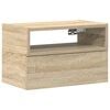 vidaXL Table de chevet murale ch&ecirc;ne sonoma 45x26x28,5 cm