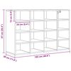 vidaXL Cabinet &agrave; chaussures avec &eacute;tag&egrave;re Ch&ecirc;ne noir 103 x 30 x 67 cm