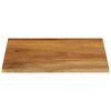 vidaXL Dessus de table à bord vivant 40x40x2,5 cm bois massif manguier