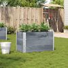 vidaXL Jardini&egrave;re gris 100x50 cm bois massif de pin