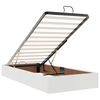 VidaXL Cadre de lit ottoman avec matelas blanc 90x200 cm similicuir