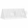 vidaXL Cage pour lapins Argent 215 x 100 x 85 cm Acier galvanis&eacute;
