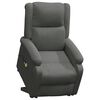 vidaXL Fauteuil de massage inclinable Gris fonc&eacute; Tissu